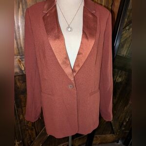 NWOT Lauren Conrad Blazer. Rust. Size M